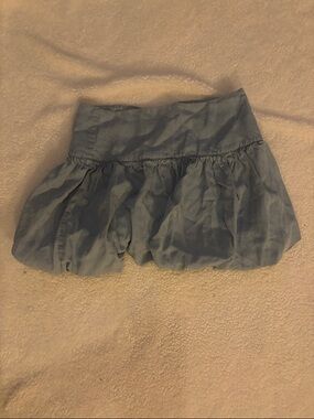 Women’s Light Blue Mini Bubble Skirt